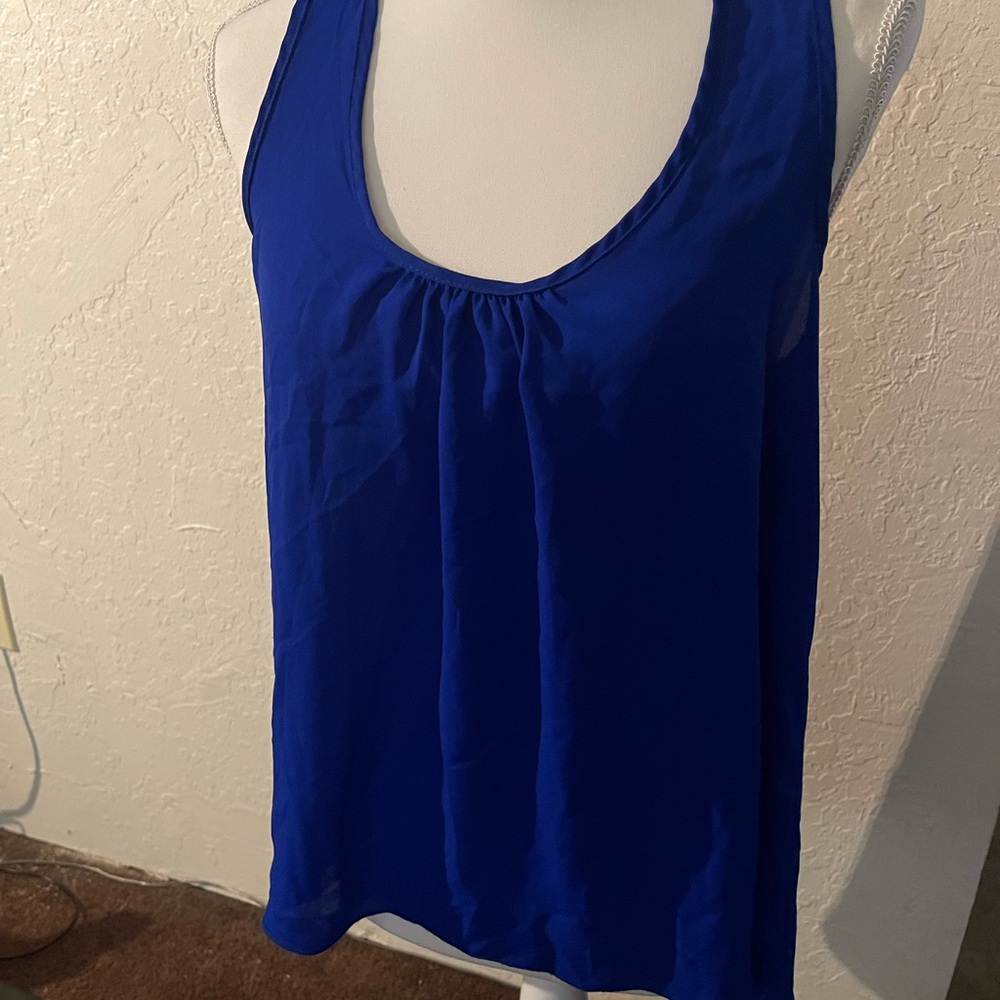 Women's Blue Sleeveless Top